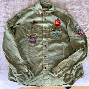 MOTHER Scout Button Up - “S’More Please” /M/L